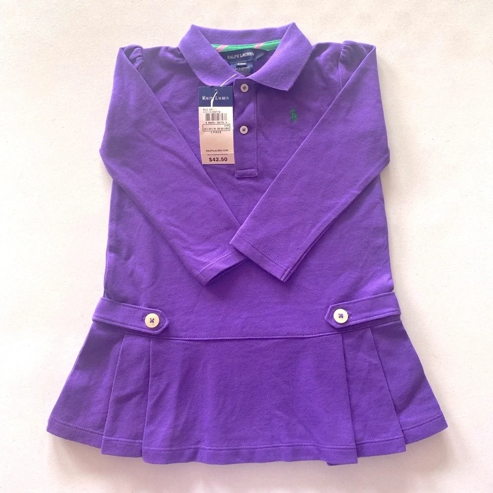 Ralph Lauren  Baby Girls Purple 2 Piece Set 24M